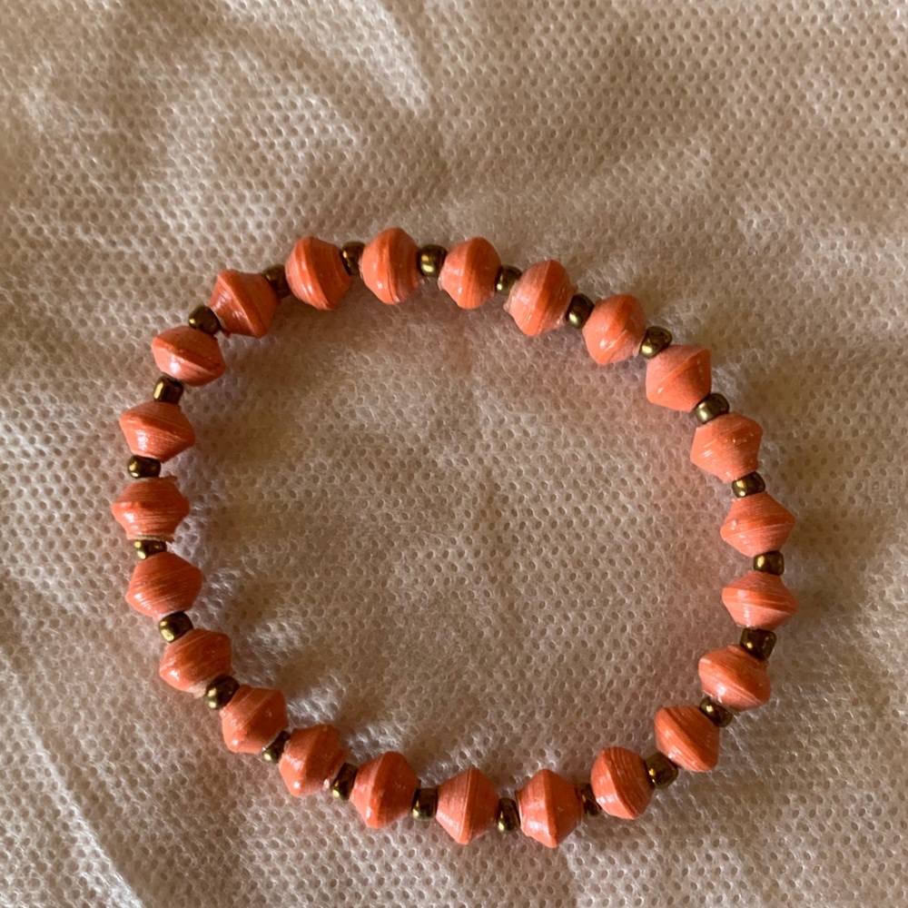 31 Bits Orange Daphne Bracelet